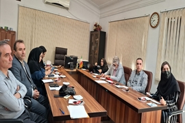 برگزاری جلسه دفاع پیش نویس پایان نامه  خانم مهشید تسلیمی